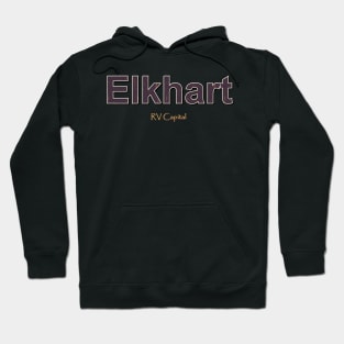 Elkhart Grunge Text Hoodie